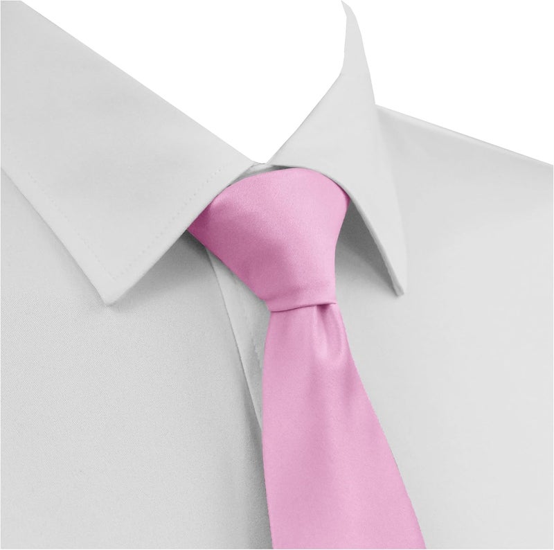 DIBI Solid Color Ties for Men, Formal Mens Ties, Neck Tie, Classic Tie for Boys Women Teens, Wedding Business Costume Necktie - Image 2